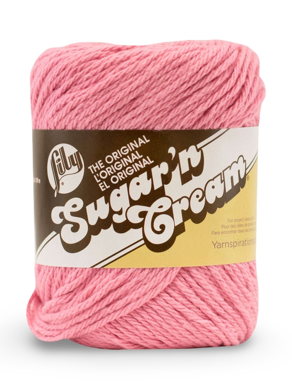 Lily Sugar'n Cream Cotton Yarn — Rose Pink 🌷